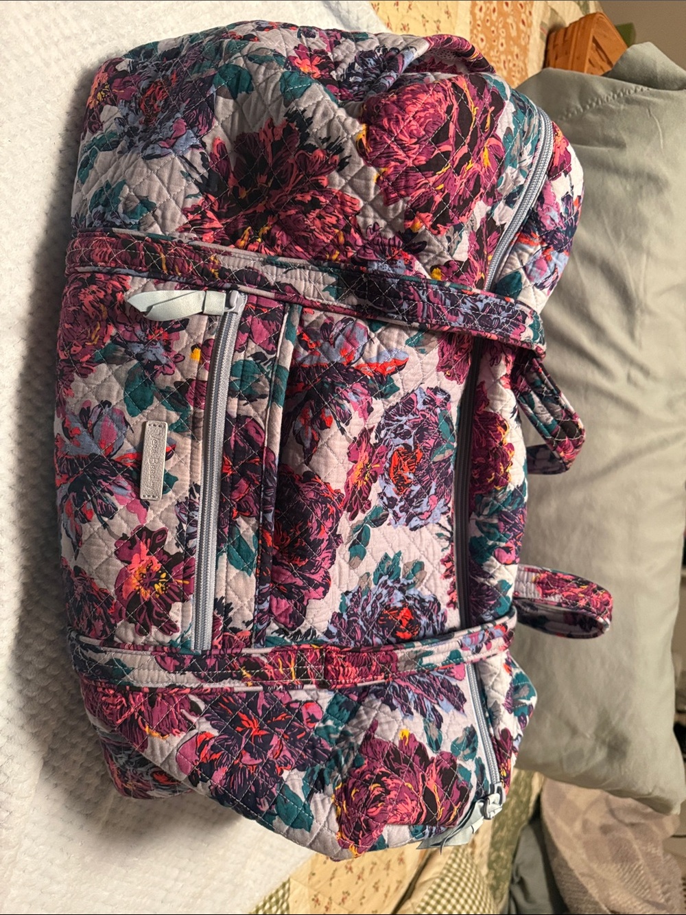 Vera Bradley Rumba Weekender Travel Bag Floral Quilted Large 22” Carry On